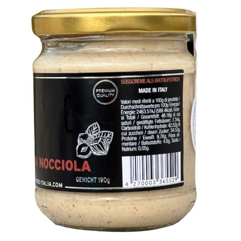 Hazelnut cream from Sicily
